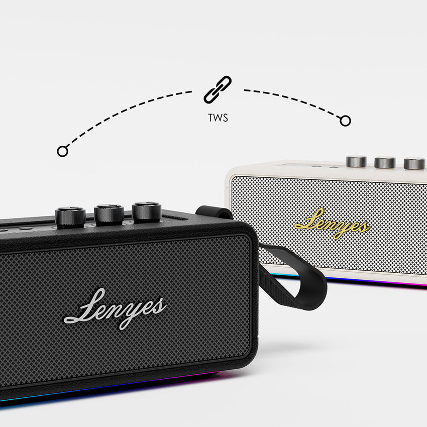 Lenyes S876 | Supreme Serisi RGB Işıklı Su Geçirmez TWS Bluetooth Hoparlör 45W