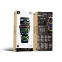 Lenyes S887 RGB Işıklı Çift Mikrofonlu Kablosuz TWS Bluetooth Speaker Hoparlör v5.3