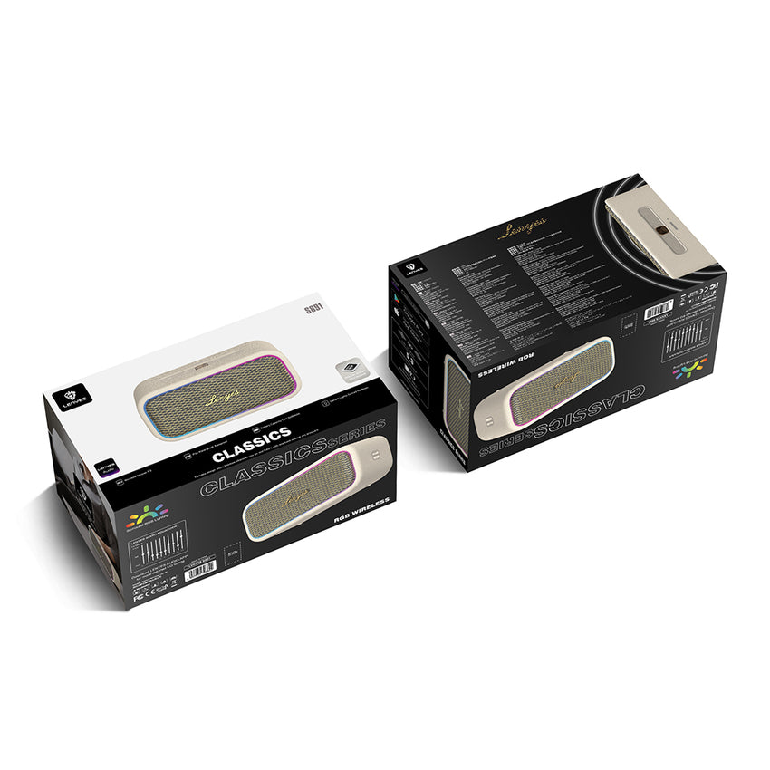 Lenyes S891 RGB Işıklı | Su Geçirmez 80W OTG-TWS Bluetooth Hoparlör v5.3