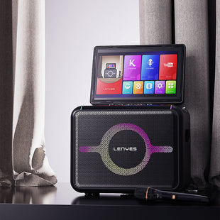 Lenyes S892 | RGB Işıklı Mikrofonlu Dokunmatik Ekranlı TWS Bluetooth Speaker 300W