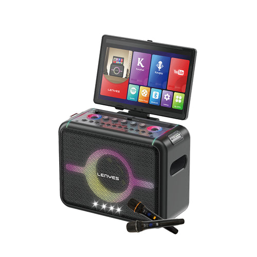 Lenyes S892 | RGB Işıklı Mikrofonlu Dokunmatik Ekranlı TWS Bluetooth Speaker 300W