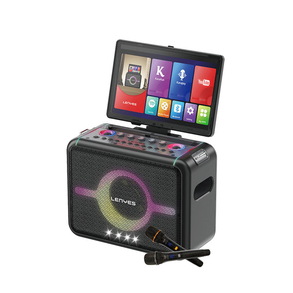 Lenyes S892 | RGB Işıklı Mikrofonlu Dokunmatik Ekranlı TWS Bluetooth Speaker 300W