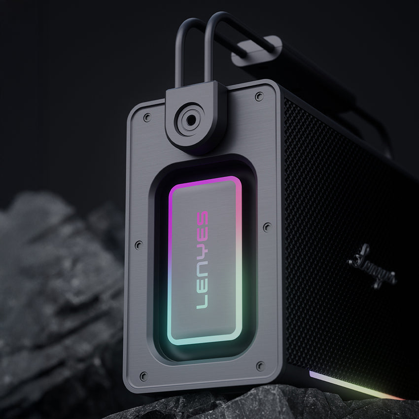 Lenyes Titan 2 Serisi RGB Işıklı Çift Mikrofonlu TWS Bluetooth Speaker Hoparlör 200W