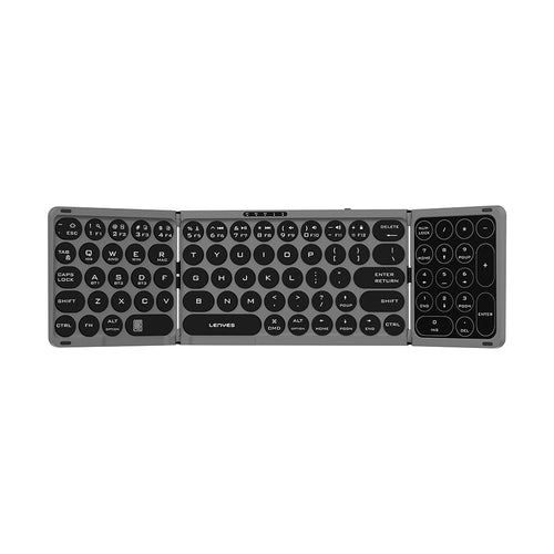 Lenyes WK110 | Sessiz Tuş Tasarımlı Num Touch Pad Özellikli Katlanabilir Kablosuz Klavye