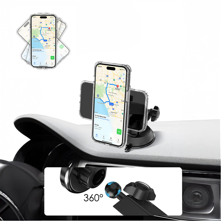 Lenyes CR184 Teleskopik Vantuzlu Araç Telefon Tutucu | 360° & N52 Mıknatıs