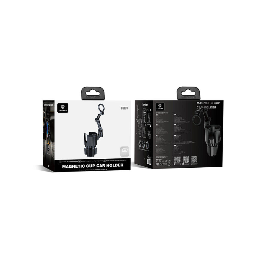 Lenyes CR189 2 in 1 Araç Telefon & Bardak Tutucu | 360° Dönebilir