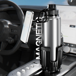 Lenyes CR189 2 in 1 Araç Telefon & Bardak Tutucu | 360° Dönebilir