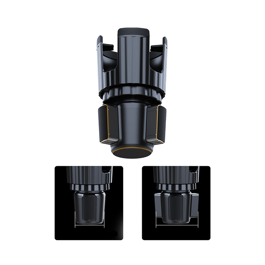 Lenyes CR189 2 in 1 Araç Telefon & Bardak Tutucu | 360° Dönebilir