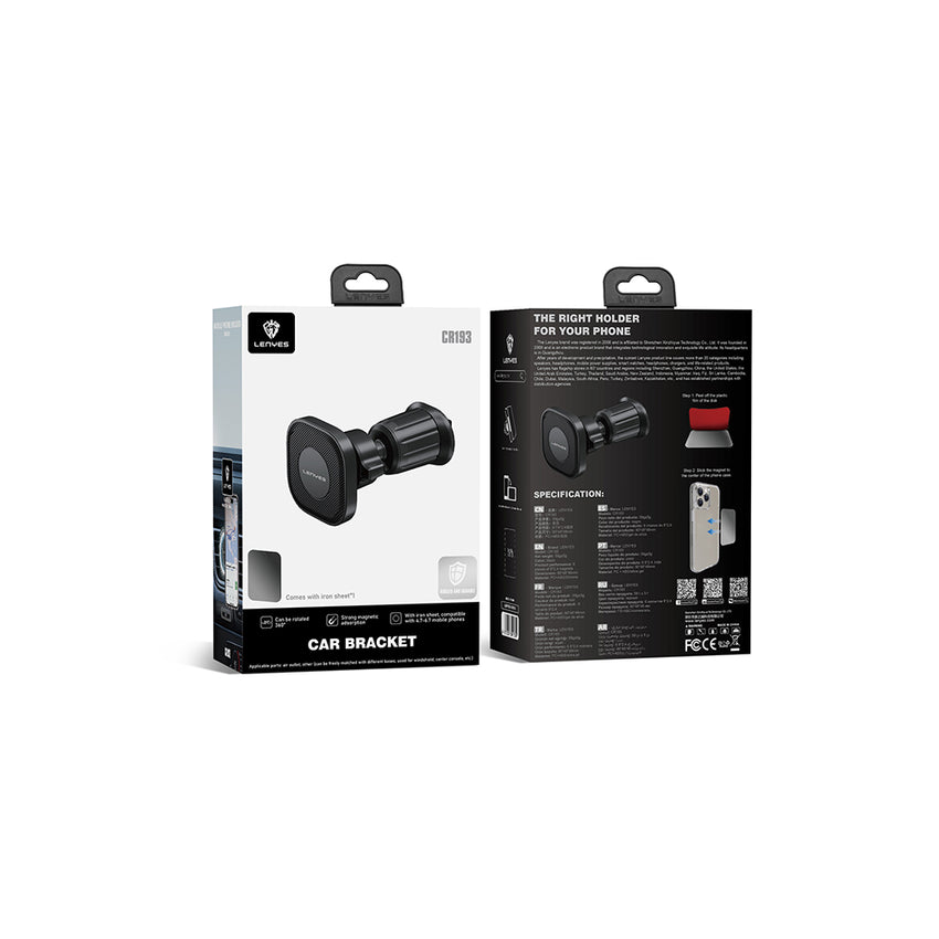 Lenyes CR193 Magnetik Araç Telefon Tutucu | Izgara Tipi & 360° Dönebilir