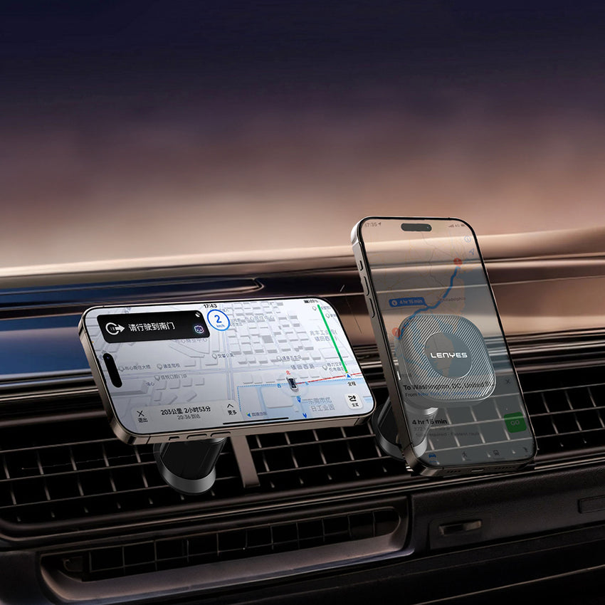 Lenyes CR193 Magnetik Araç Telefon Tutucu | Izgara Tipi & 360° Dönebilir