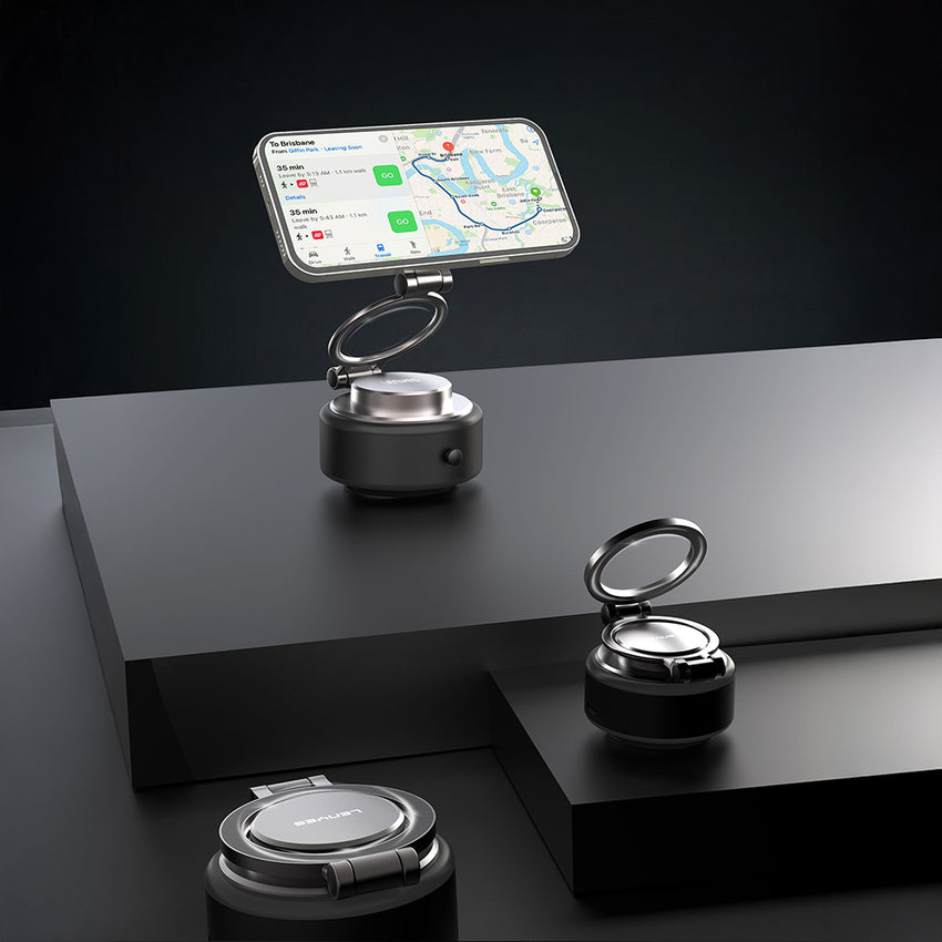 Lenyes CR198 | 360° Dönebilen Elektrikli Vakumlu Katlanabilir Telefon Tutucu | Type-C | 100mAh