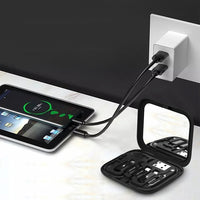 Lenyes LB602 | 6in1 Type-C to Type-C 60W Kablolu Adaptör Seti | Standlı & Aynalı Saklama Kutusu