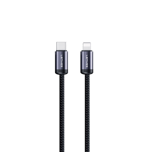 Lenyes LC537 | 27W Type-C to Lightning Örgülü Hızlı Şarj Kablosu | 1M