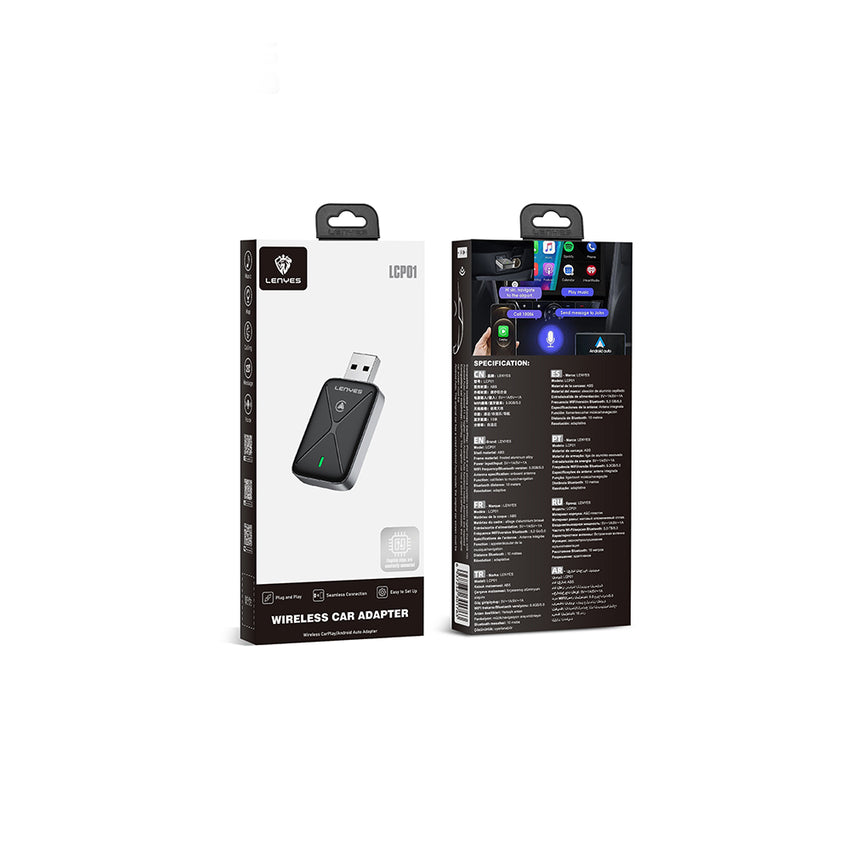 Lenyes LCP01 | Bluetooth 5.0 USB Wireless CarPlay Adaptörü