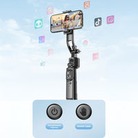 Lenyes LPH107 | 360° Takipli Tripod & Dolgu Işıklı Selfie Çubuğu + Kumanda