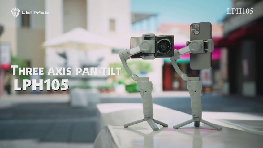 Lenyes LPH105 Taşınabilir M01 3 Eksenli El Tipi Aparatlı Gimbal Stabilizatör
